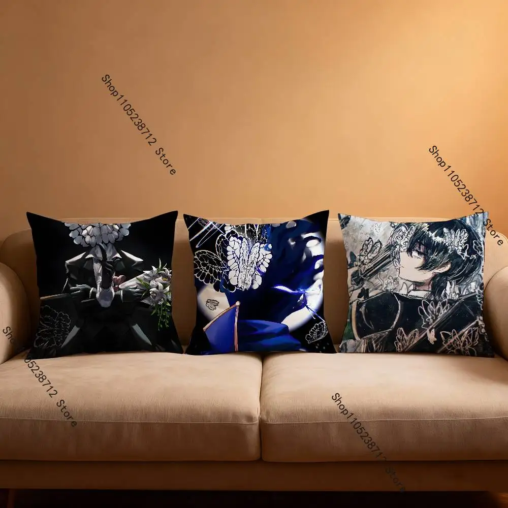 L-Limbus Butterfly Company Pillowcase Pillowslip Cushion Plush Boy Girl Cartoon Anime Kawaii Decoration Kids Birthday Cute Gifts