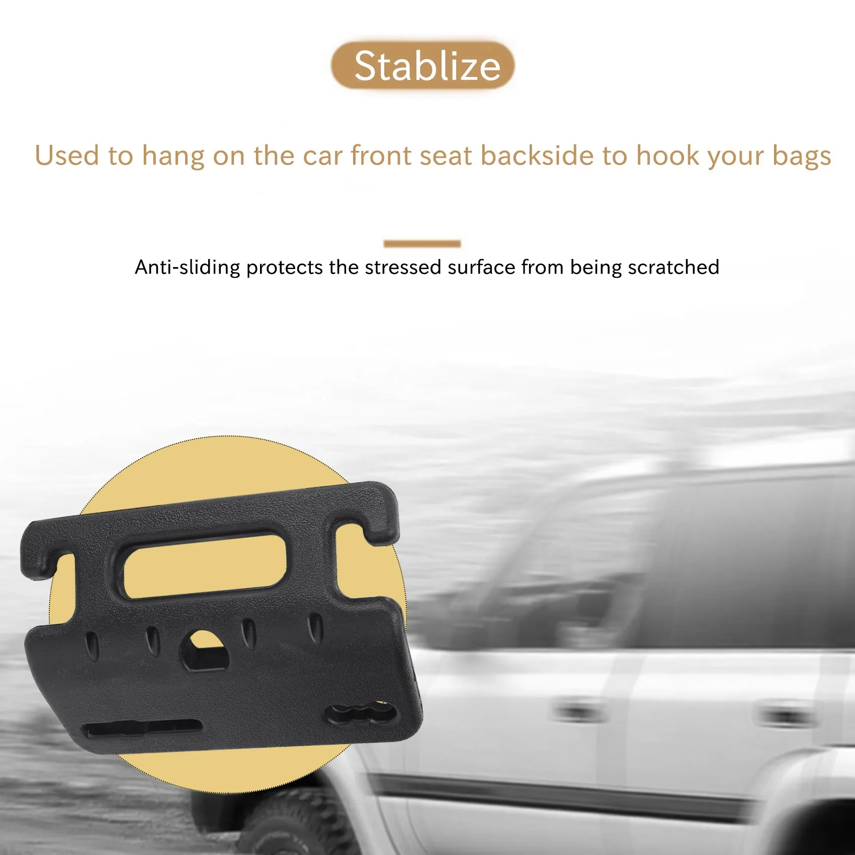 Car Seat Back Hook For Jimny JB64 JB74 2018-2020 Headrest Hook Car Storage Holder Headrest Mount Hanger Holder