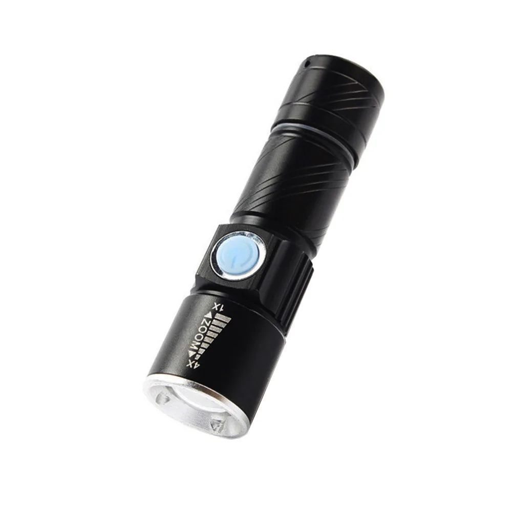 

USB Rechargeable Torch Flashlight Ultra Bright Mini LED for Camping Hiking Hunting Emergency Durable Aluminum Compact Portable