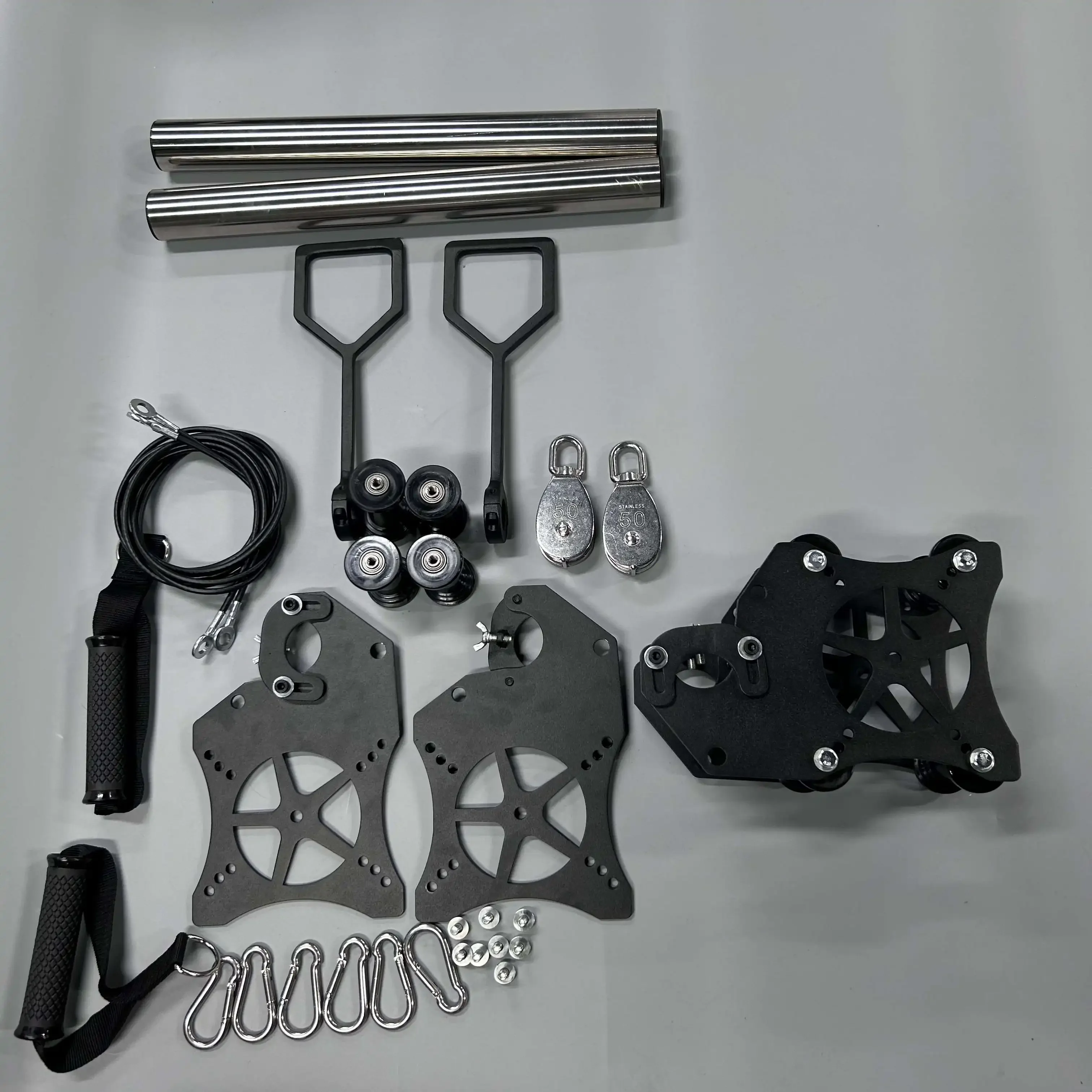 Fit 1*1/2*2/3*3 Inch Squat Rack Bird Glider High Pull Slide Attachment Multi-functional Smith Rope Accessories Fitness