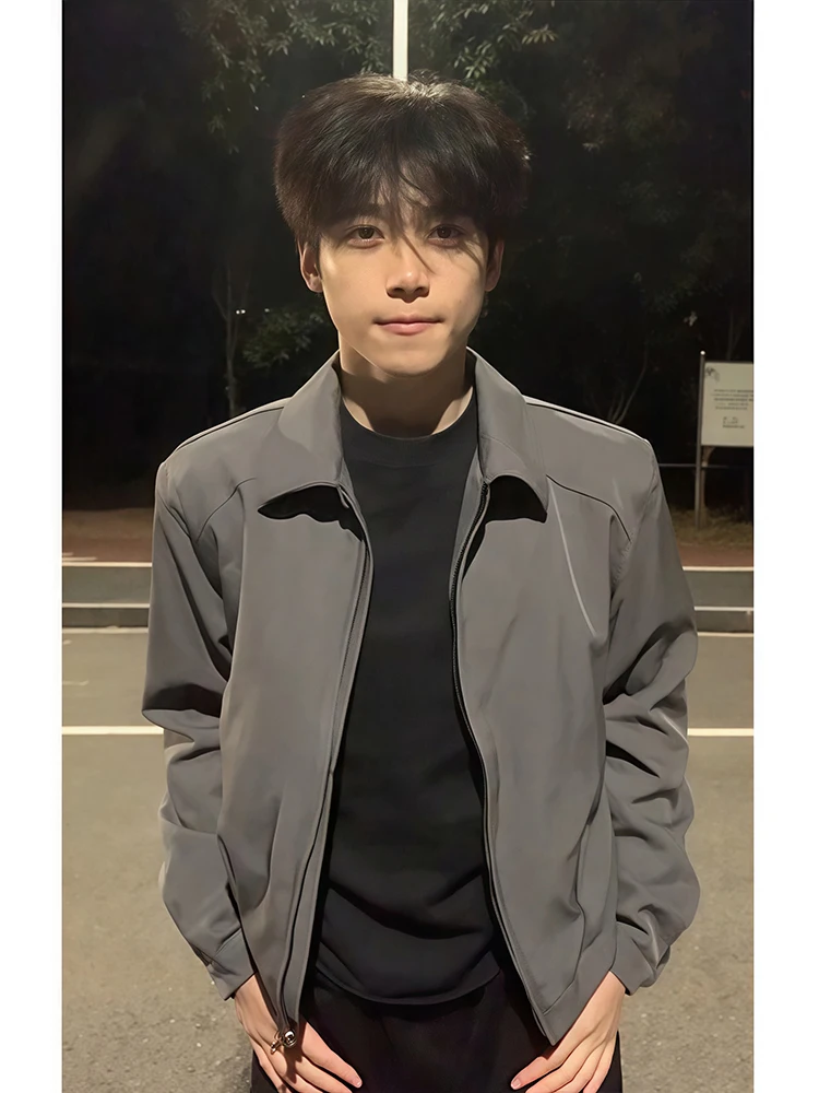 

Мужская демисезонная куртка Cleanfit с подкладкой на плечах, американским воротником, стильная и элегантная мужская одежда