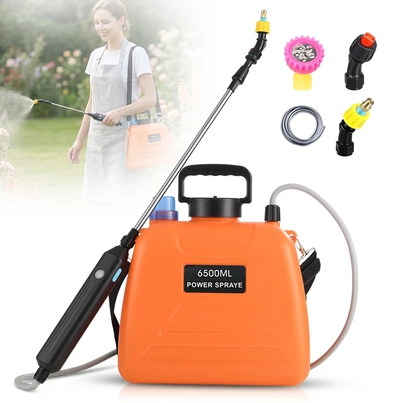 Schulter Stil Elektrische Sprayer 8L Gießkanne Mit Spritzpistole Automatische Garten Pflanze Mister USB Aufladbare Bewässerung Werkzeug