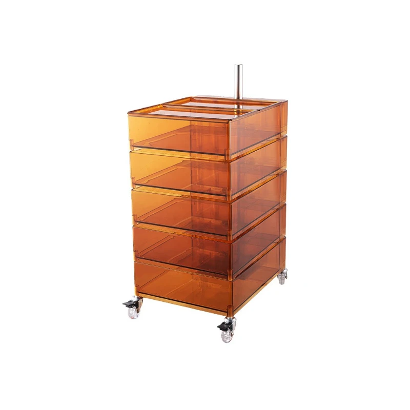 

Movable storage cabinet Nordic trolley Internet celebrity bedside table Bedroom side cabinet