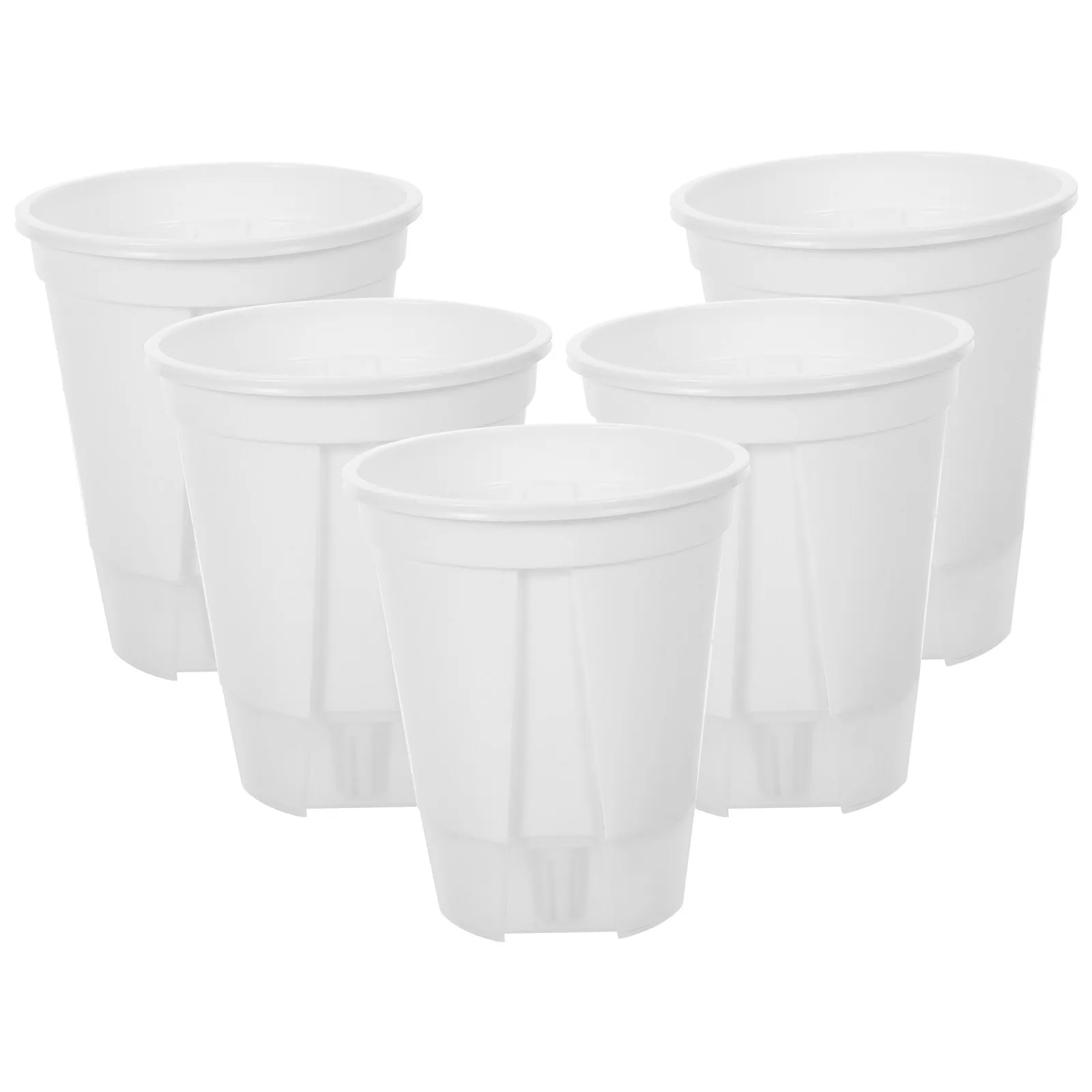 5Pcs Self Watering Flower Pot Indoor Outdoor Planter Modern Simple Design Automatic Moisture Retention for Succulents Orchids