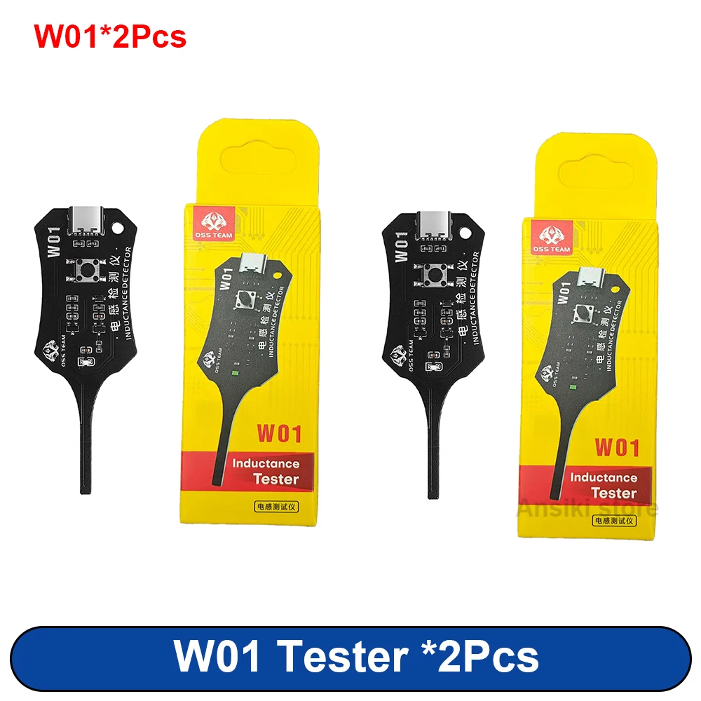 OSS W01 Type-C Inductie Tester Moederbord Coil Tester voor Mobiele Telefoon Component Foutdetectie en Diagnose Reparatie
