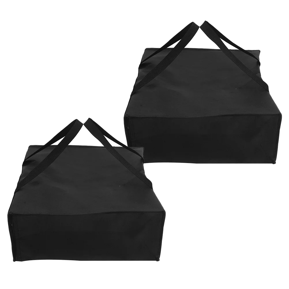 

2 Pcs Pizza Insulation Bag Thermal Food Service Cooler Bags Warming for Warmer Aluminum Foil Heating