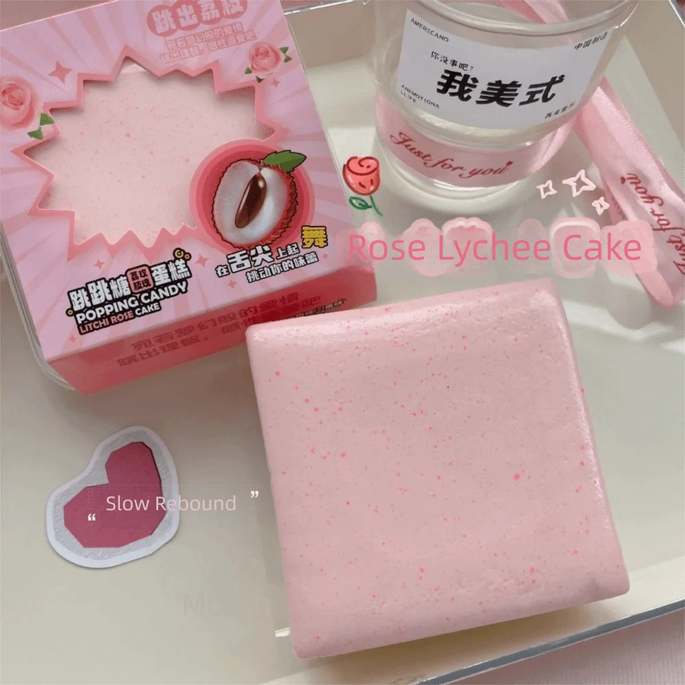 Ultra Wet Squishy Bread Cake Sticky Texture Calming Bread Squishy Toy Soft Cute Soft Touch Sensory Fidget Cake Children Gift