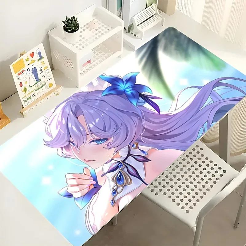 Anime W-Wutherings W-Waves C-Cantarellas Tappetino per mouse da gioco con bordo di bloccaggio in silicone Tappetino per tastiera grande Tappetino per mouse Tappetino da tavolo antiscivolo