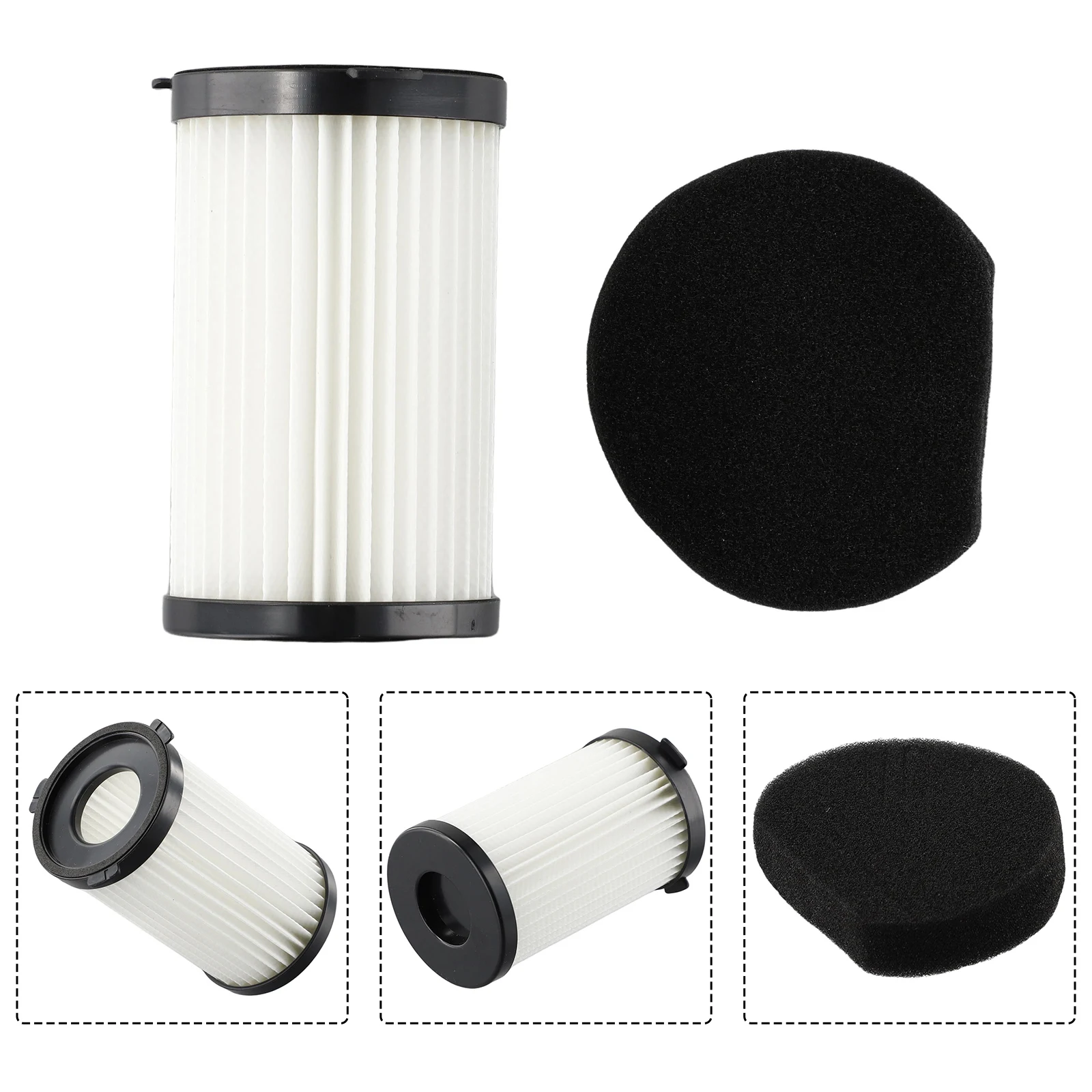 1 Set Vacuum Cleaner Filter Sponges Dust Filter Replacement Parts For TurboTronic TT-VS6 TurboStick Vacuum Cleaner Acessories