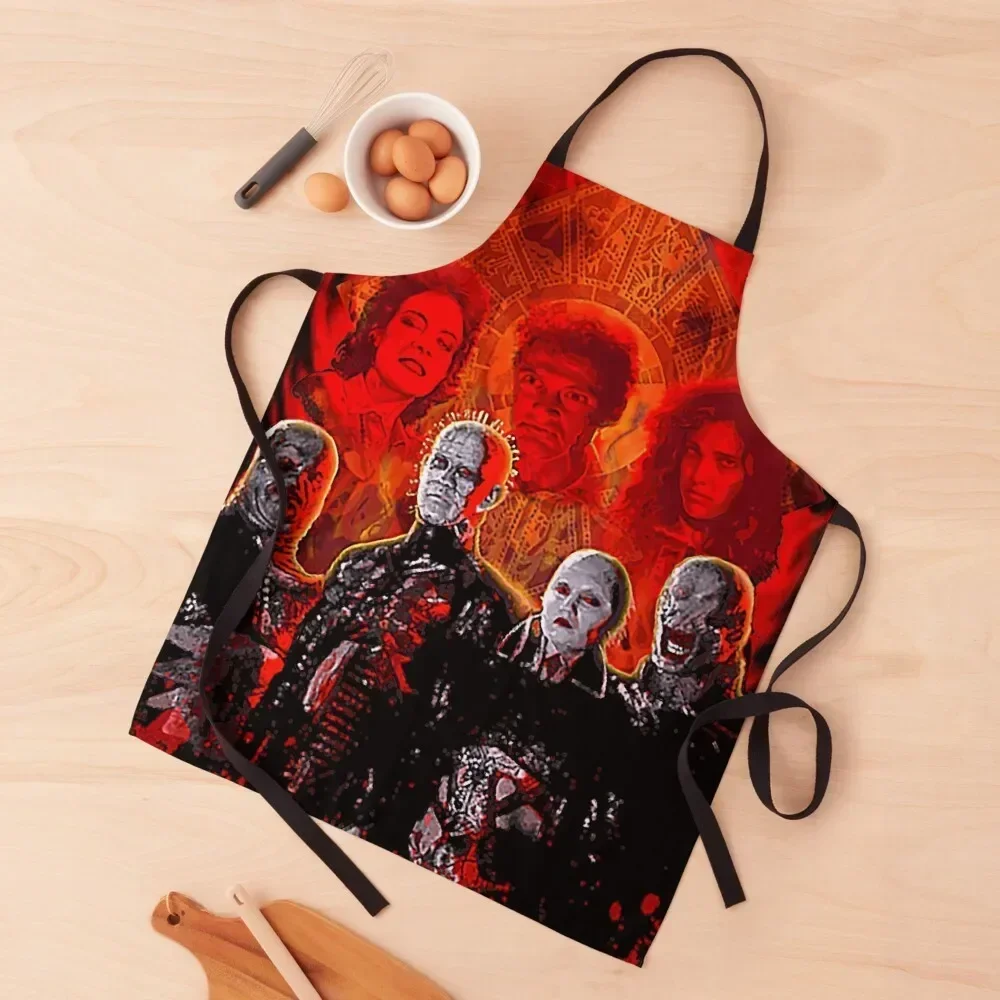 Hellraiser Cenobites Apron Restaurant Kitchen Equipment Beauty For Men waterproof for women Apron