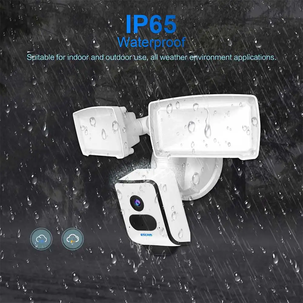3MP واي فاي الكاميرا الكاشفة كامل اللون زاوية واسعة IP كاميرا مقاومة للماء بلوتوث أمن الوطن CCTV كاميرا الأمن في الهواء الطلق