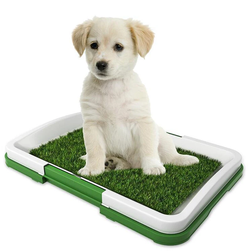 

3 Layers Large Dog Pet Potty Training Pee Pad Mat Puppy Tray For Indoor Potty Training Pet Supply Grass Toilet Simulation Lawn