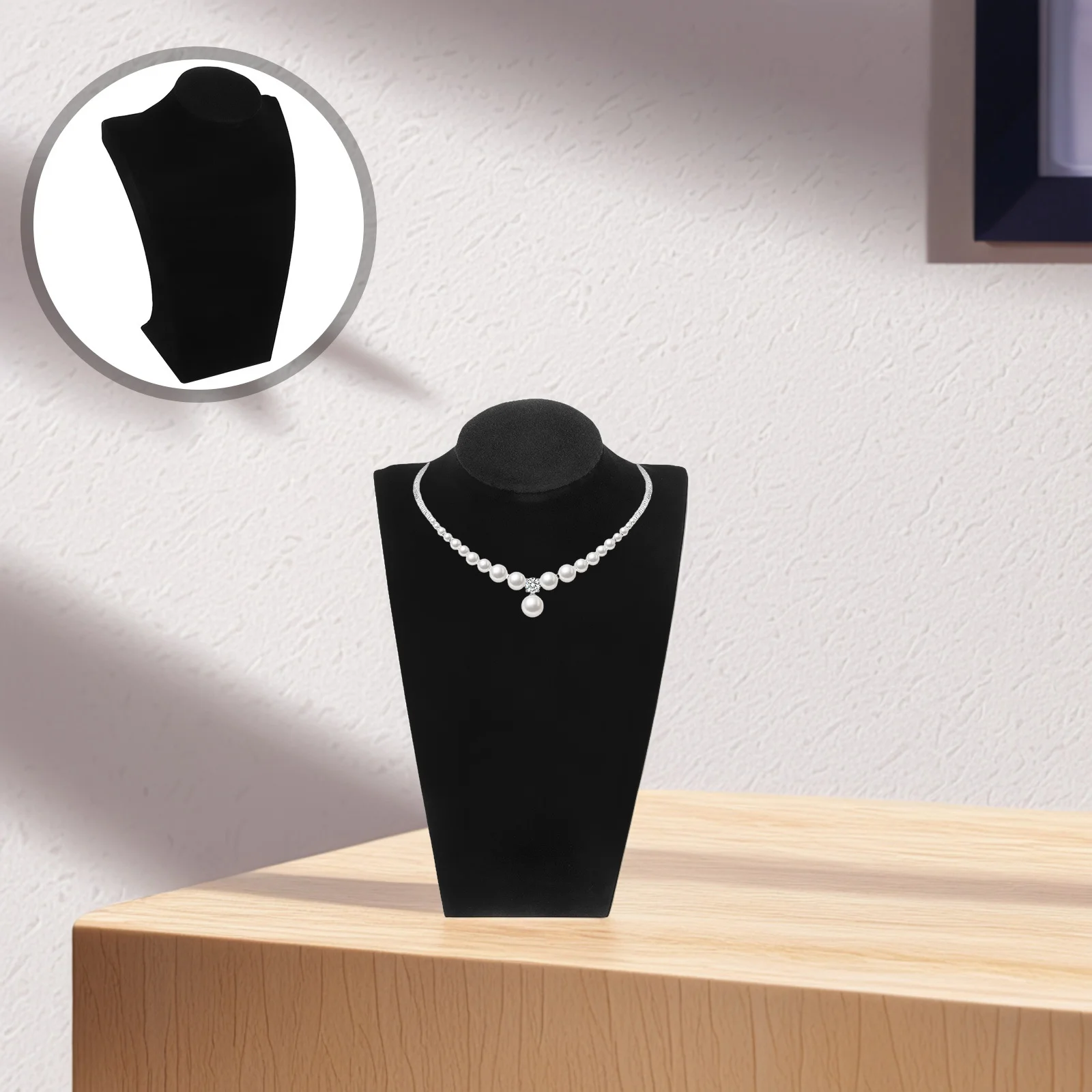 

Human Portrait Jewelry Stand Resin Necklace Display Rack Earrings Organizer Storage Holder Jewelry Display Decor Accessory