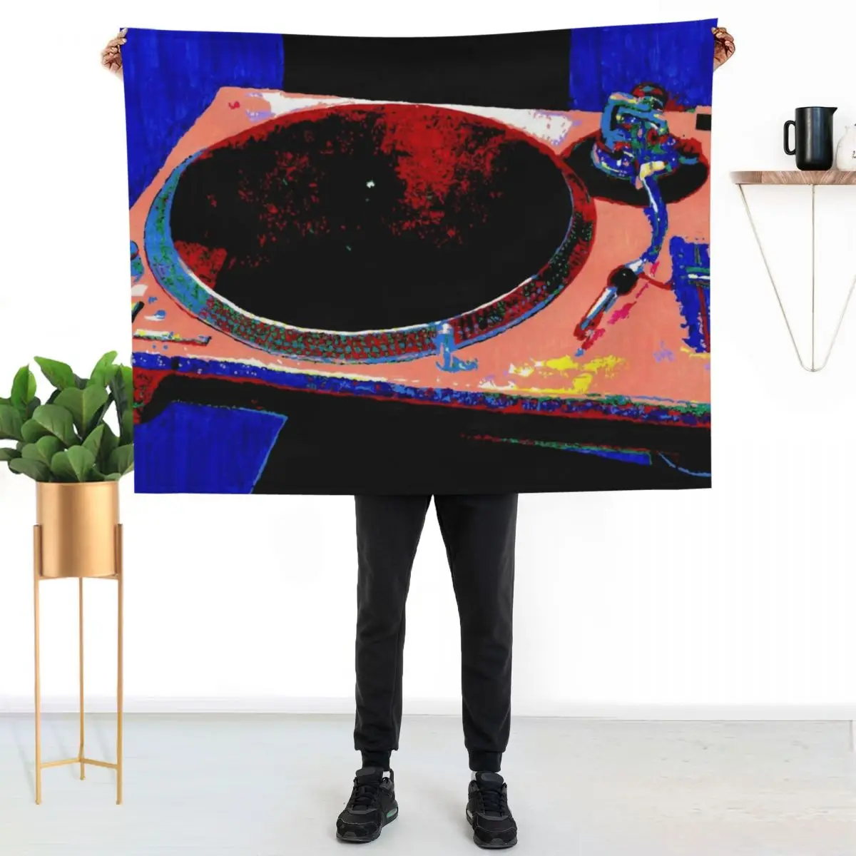 DJ Decks Technics SL1210 Turntable Throw Blanket Tourist Blankets For Bed Blankets For Sofas Hairy heavy to sleep Blankets