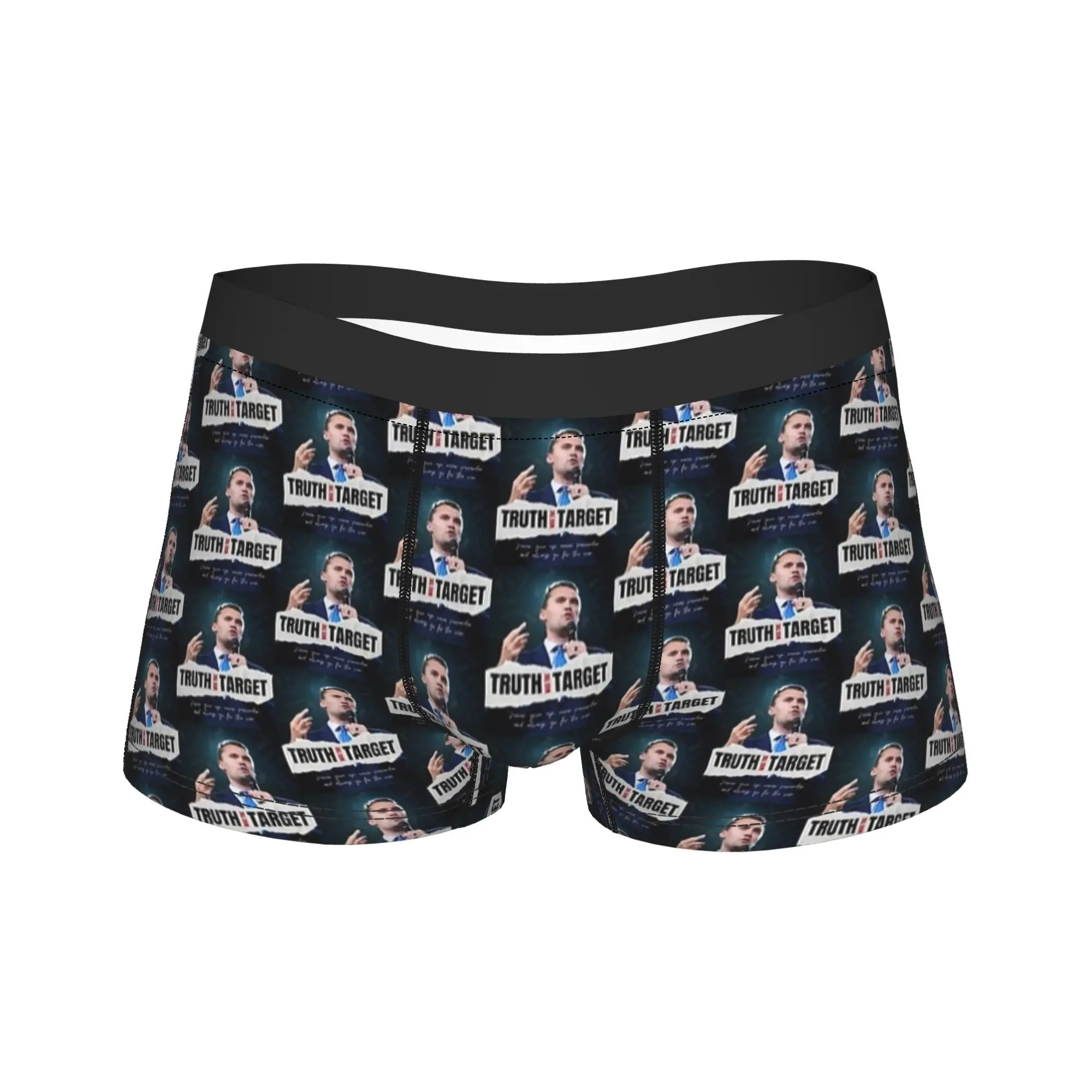 

Полуда была мишени Чарли Кирк Табот, нижнее белье, боксеры с принтом, модные мужские трусы, сексуальные мягкие трусы-боксеры, подарок на день рождения