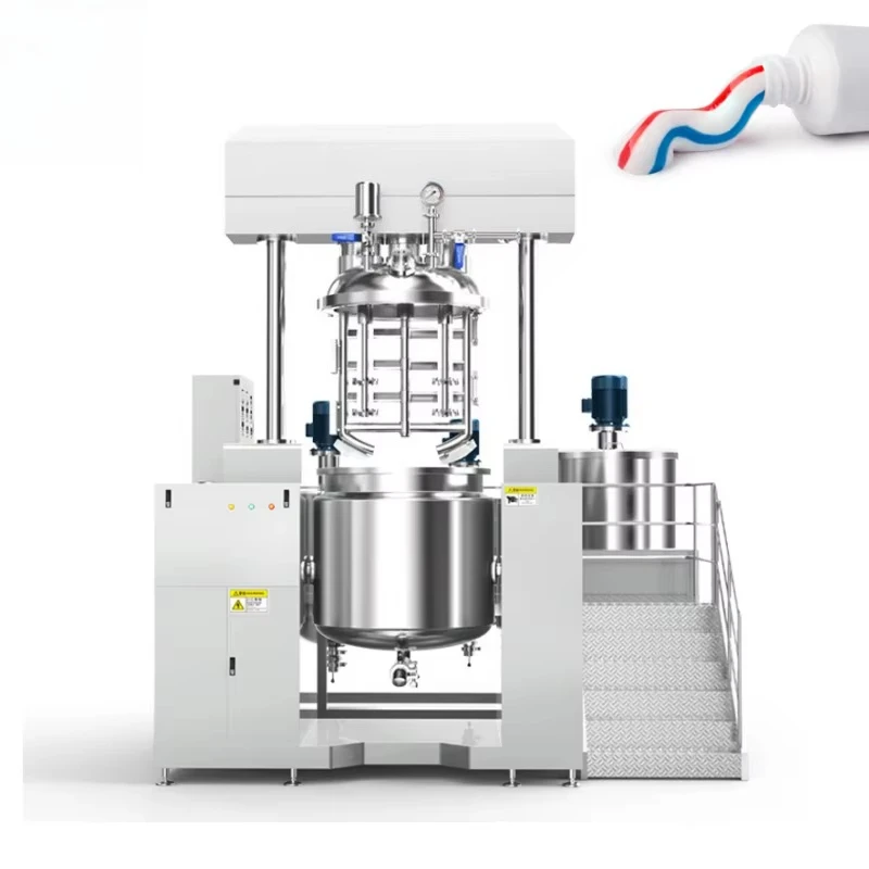200L 300L Toothpaste Vacuum Emulsifying Mixer Toothpaste Production Line Toothpaste Vacuum Dispenser