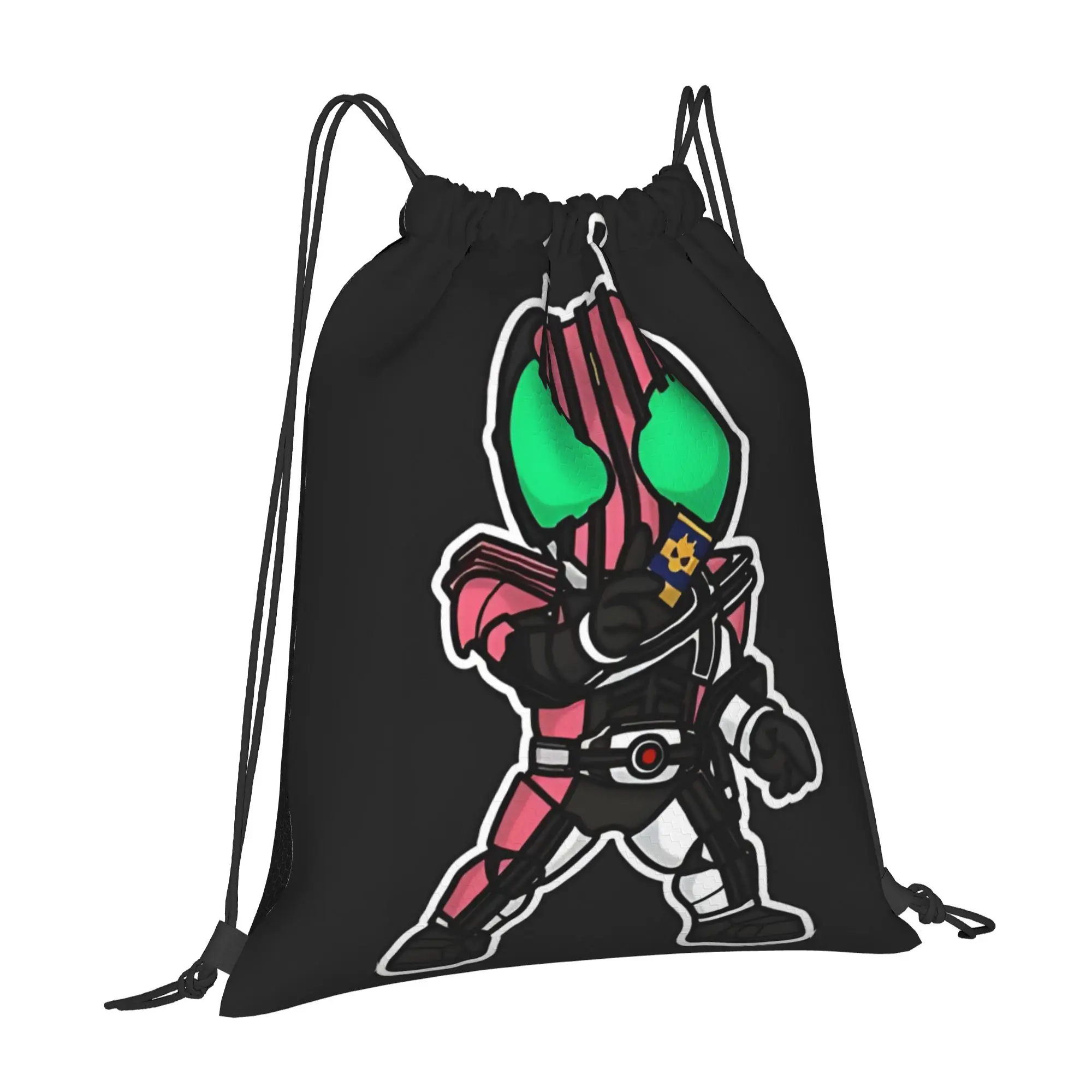 bag Pouch Kamen Rider Decade Chibi Style Kawaii  Drawstring Bags Shopping Pouch Print Backpack Boy Girls School Shoe Bag