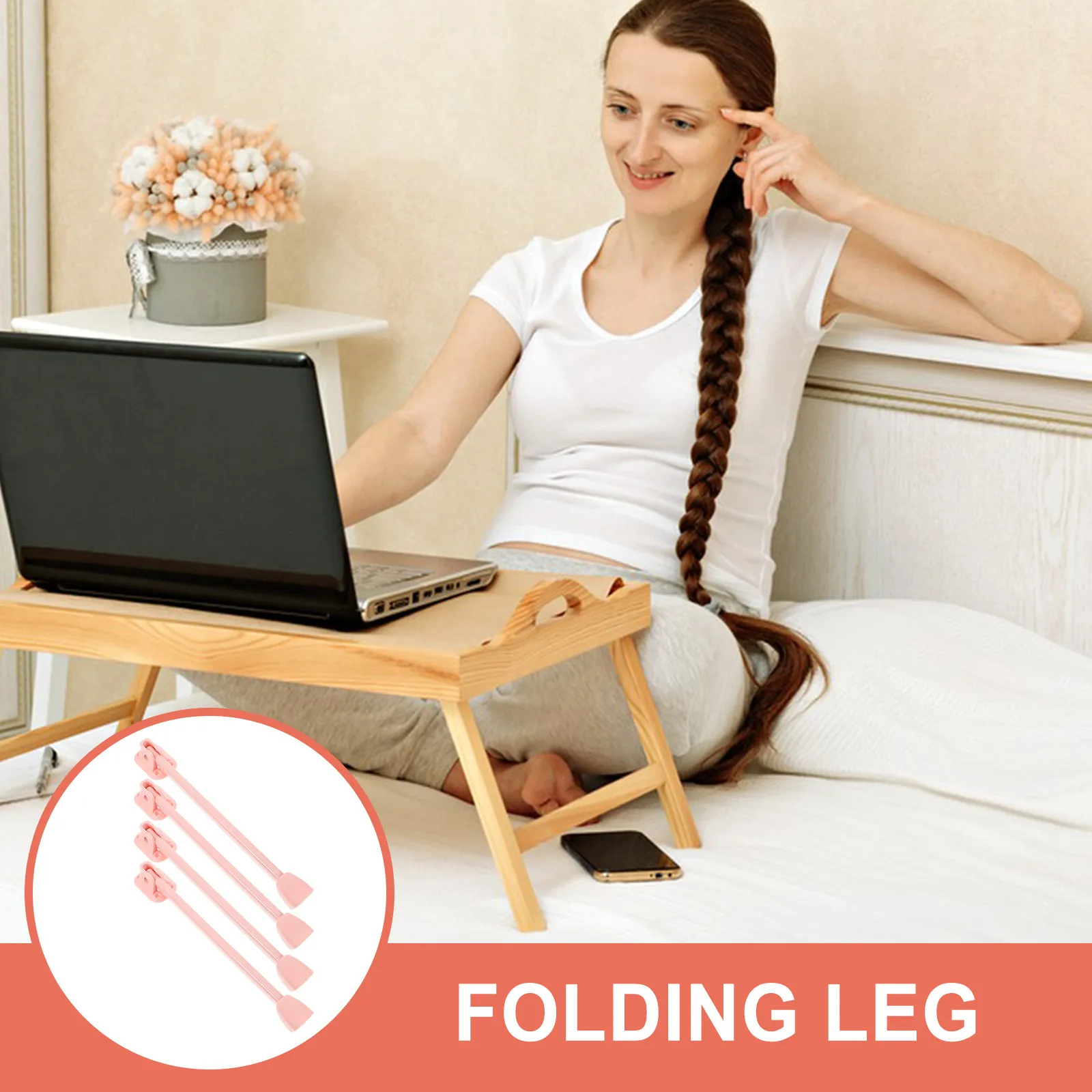 

4 складных ножки для стола, портативные, устойчивые, для ноутбука, кофейного столика, кемпинговой мебели, сверхпрочные, сменные