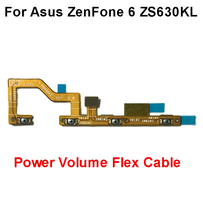 On Off Power Volume Side Button Flex Cable For Asus ZenFone 6 2019
