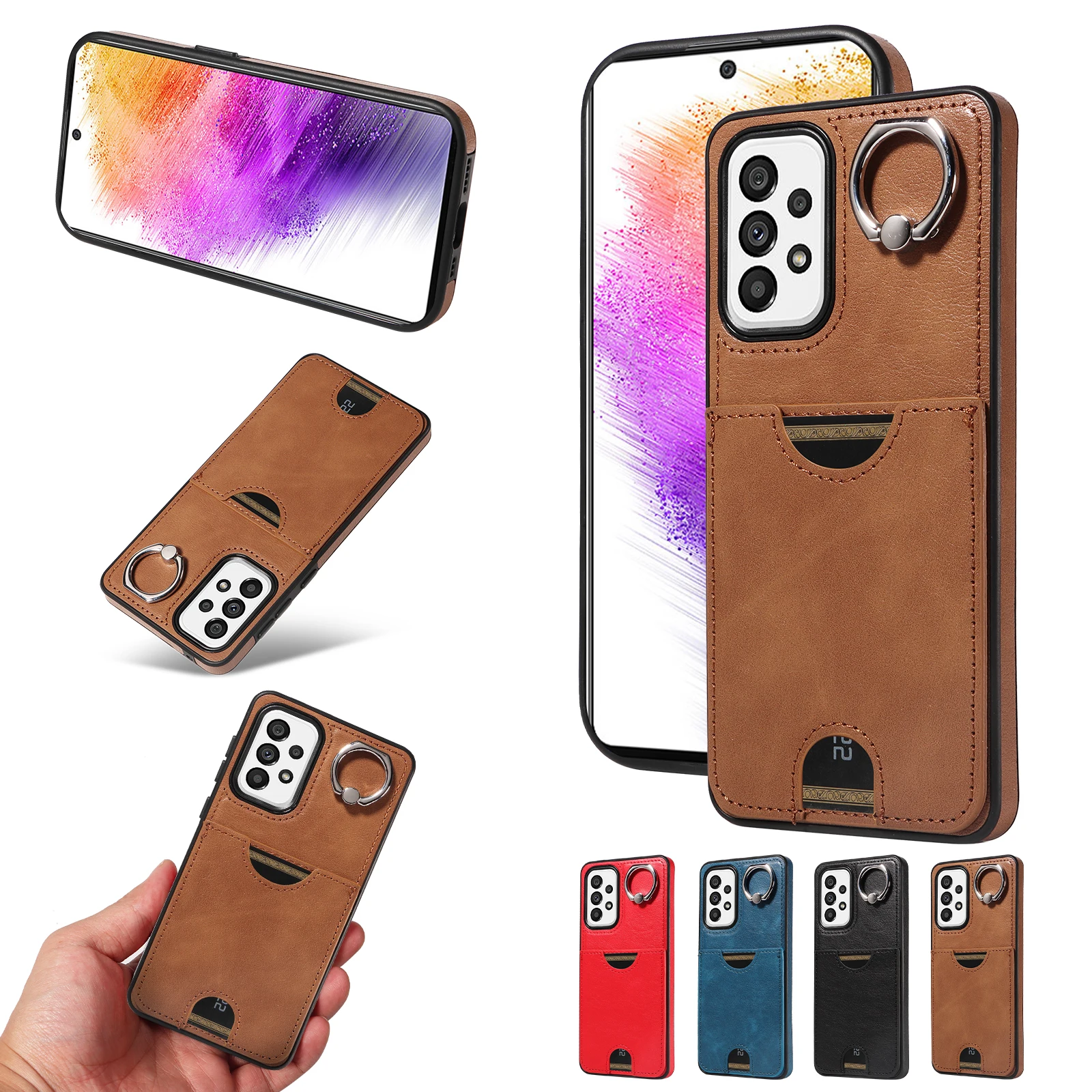 

Phone Case Samsung A-series Complete A05 A12 A13 A14 A15 A22 A23 A33 A35 A52 A54 A72 A73 Single Slot Phone Leather Case