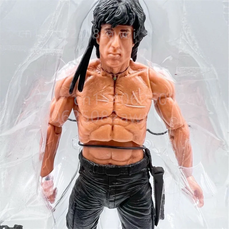NECA Figur First Blood John J Rambon Drake Ultimate Edition PVC Action Figure Sammlung Modell Spielzeug 17 cm Geburtstag Weihnachten Geschenk – Detail 9