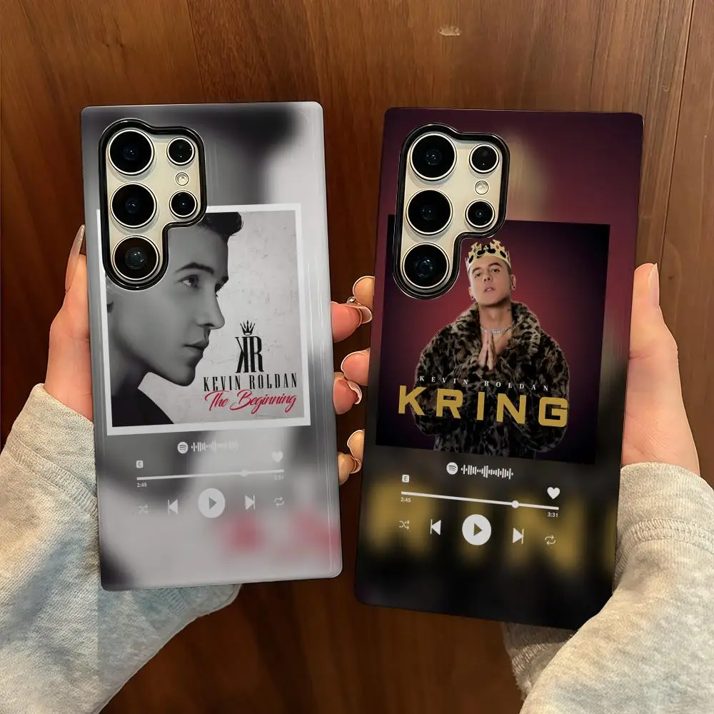 

K-KEVIN R-ROLDAN Phone Case For Samsung S25 Film Shell Luxury GalaxyS24Ultra 23plus S22 21 A56 36 26 16 Double Layer Cover