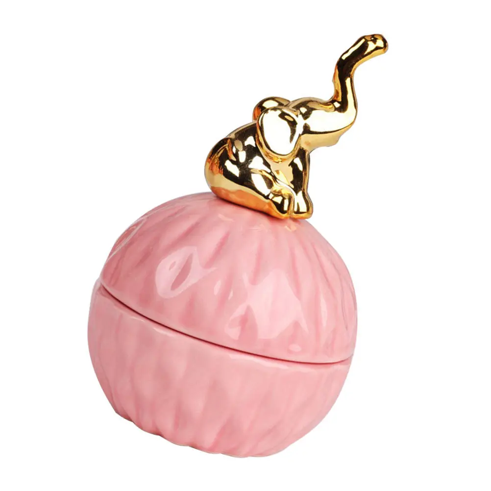 

Керамическая шкатулка для драгоценностей, розовая коробка для конфет, креативный контейнер для хранения, банка для конфет, держатель для сувениров на вечеринку, подарочный контейнер, бутылка для закусок