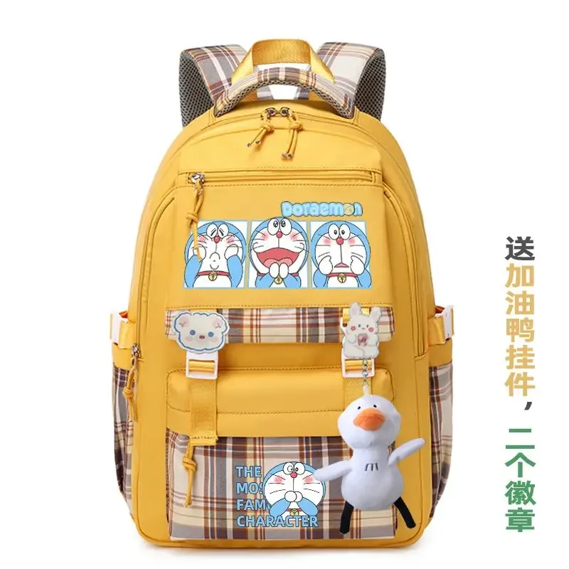 Doraemon Cartoon Oxford cloth Schoolbag for Junior High School Students Japanese and Korean Backpack Girl 30x43x17cm - Image 6