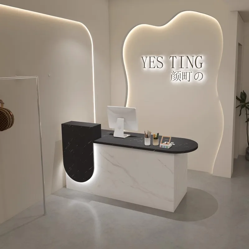 مكتب استقبال لصالونات التجميل ومنصة الاستقبال وأمين الصندوق ومكتب الاستقبال وصالون التجميل وأثاث المكاتب Mostrador #4