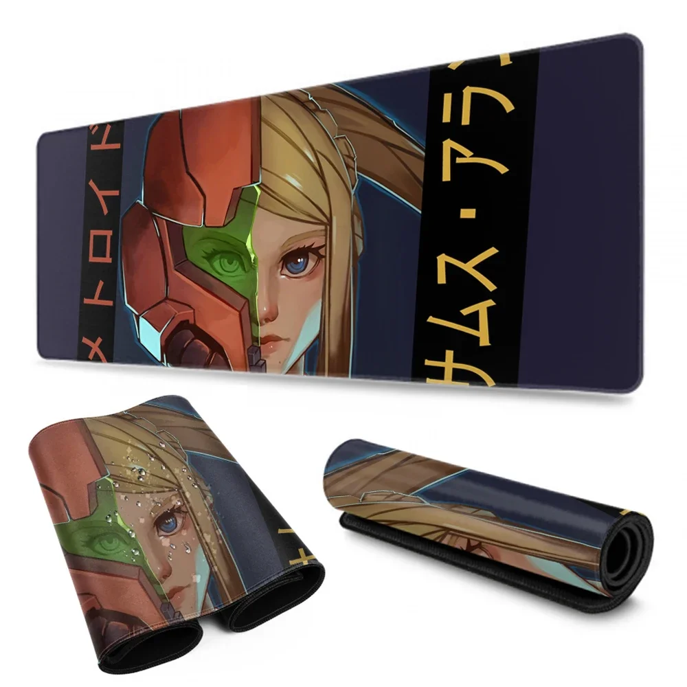 Metroid Mousepad Gamer Indie Pop 900x400x2mm Gaming Mouse Pad Domineering Notebook Pc Accessories Laptop Padmouse Rubber Mat