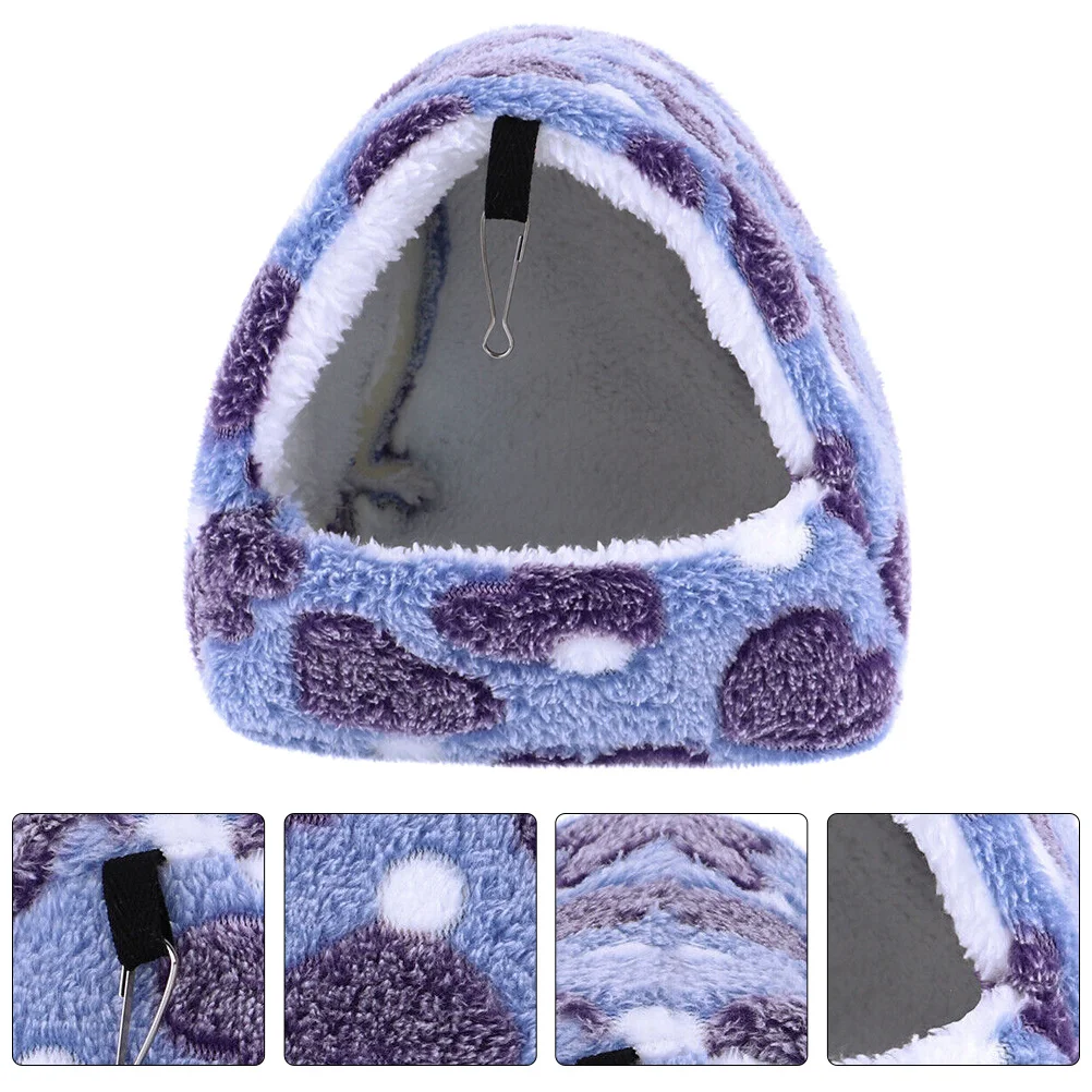 

Hamster Bed House Hanging Warm Winter Bedding For Small Pets Cotton Hammock Cage Accessories Guinea Pig Rat Dwarf Animal