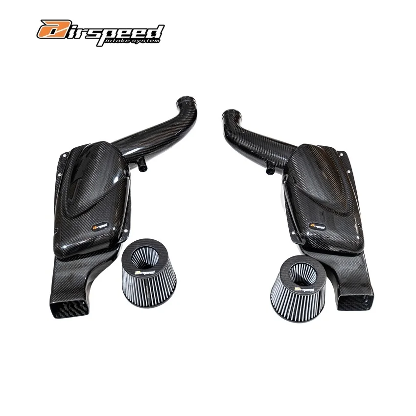 Dry Carbon Fiber 3K Twill Carbon Weave Intake Filter Cold Air Intake System Car Accessories for Mercedes GT M178 4.0T