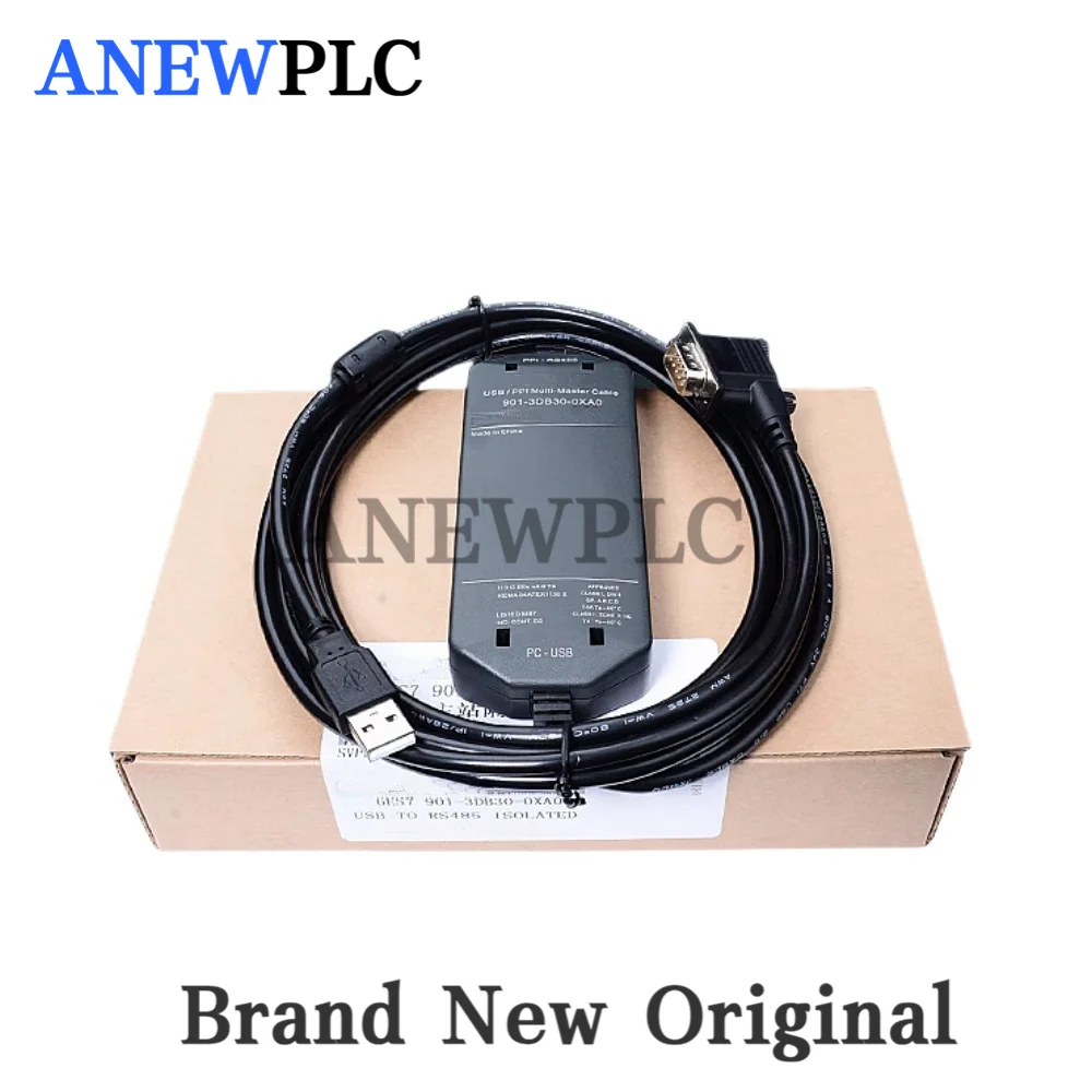 เหมาะสําหรับ Siemens S7-200 PLC การเขียนโปรแกรมสาย USB-PPI ดาวน์โหลดสาย 6ES7901-3DB30-0XA0 901-3DB30