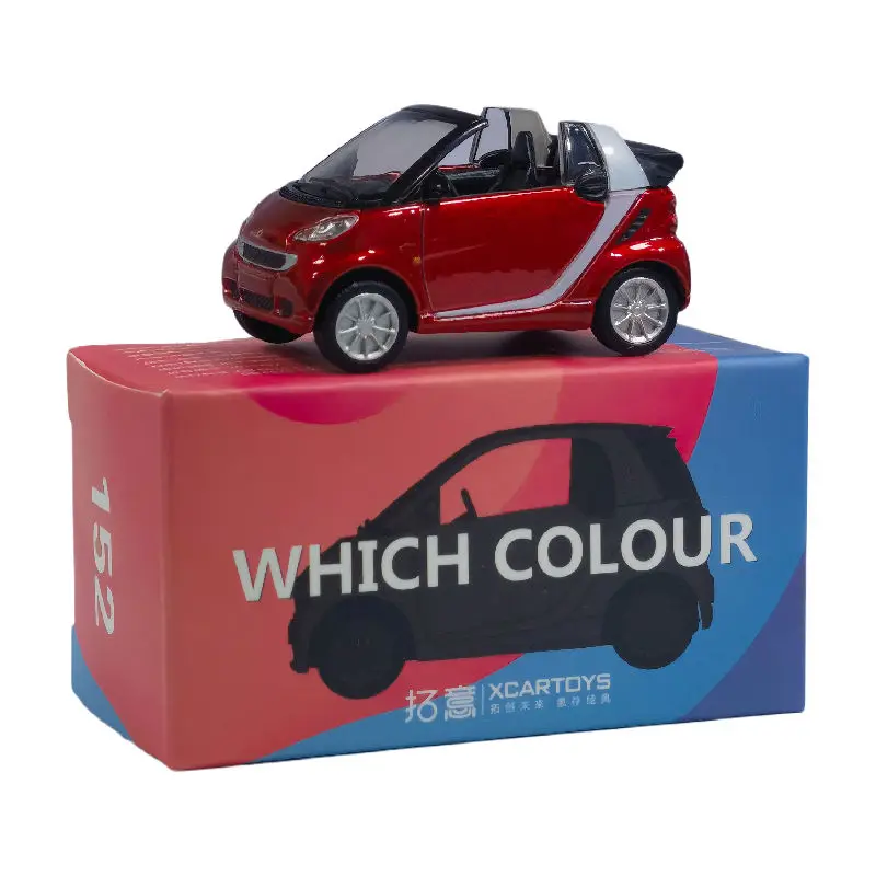 Xcartoys 1/64 modelo de carro inteligente liga inteligente diecasts metal modelo de carro em miniatura brinquedo caixa cega coleção crianças presente decoração
