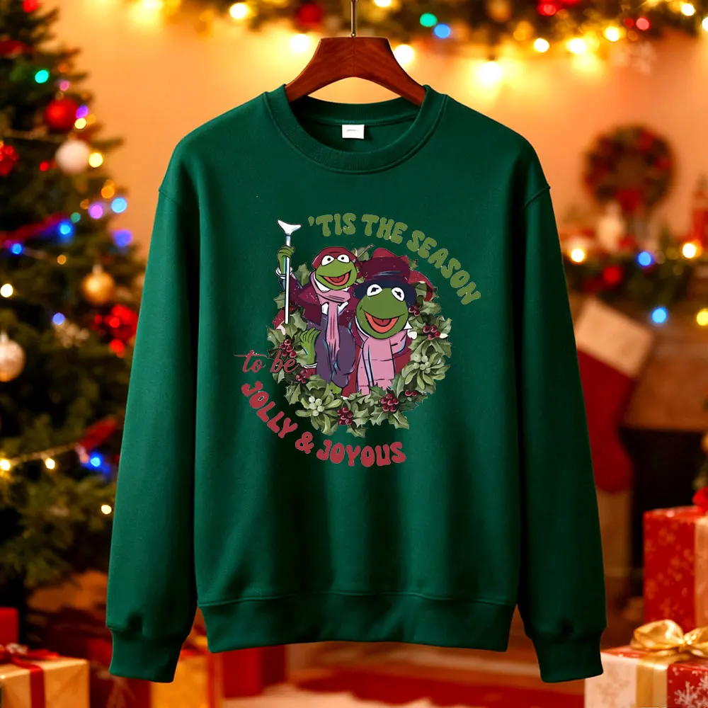 Tis The Season To Be Jolly Muppet Show عيد الميلاد كارول البلوز مضحك ريترو هدية الكريسماس الأسرة عيد الميلاد Roupas الأنثوية