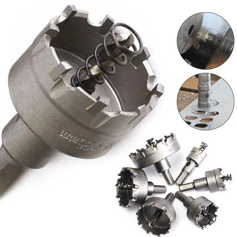 6-piece-tungsten-carbide-hole-saw-set22-65mm-expandable-drill-bit-stainless-steel-metalheavy-duty-hole-opener-with-pilot-bit