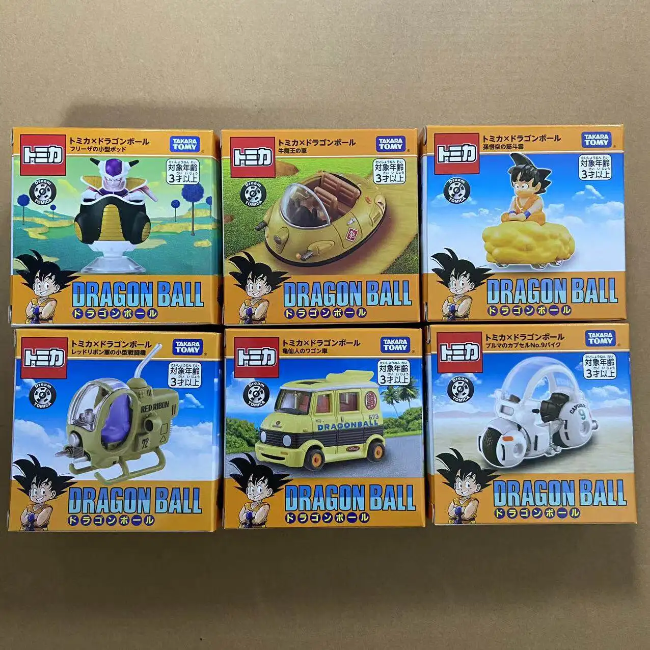 

Игрушки Takara Tomy Tomica: Модели автомобилей 1/64, литые под давлением, серия Dragon Ball Tokyo Mobile, мотоциклы-капсулы (Таракан, Мускул, Дуун)