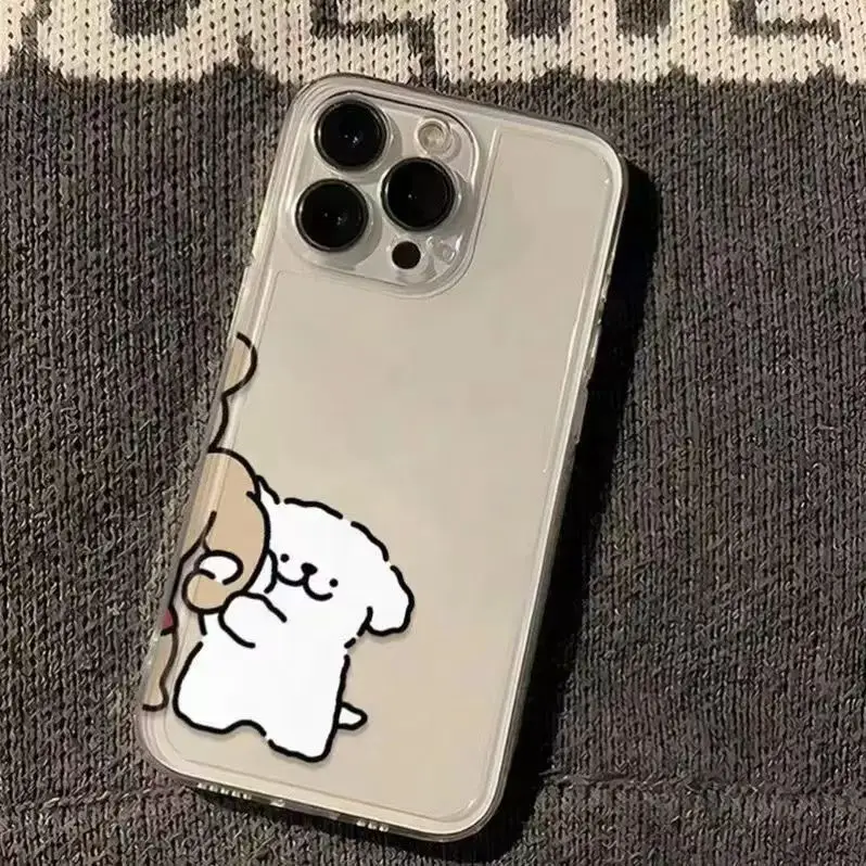 Funny Animal Phone Case For iPhone 16 15 14 13 12 11 Pro XS MAX 7 XR 8 7 Plus Clear Cover Fundas