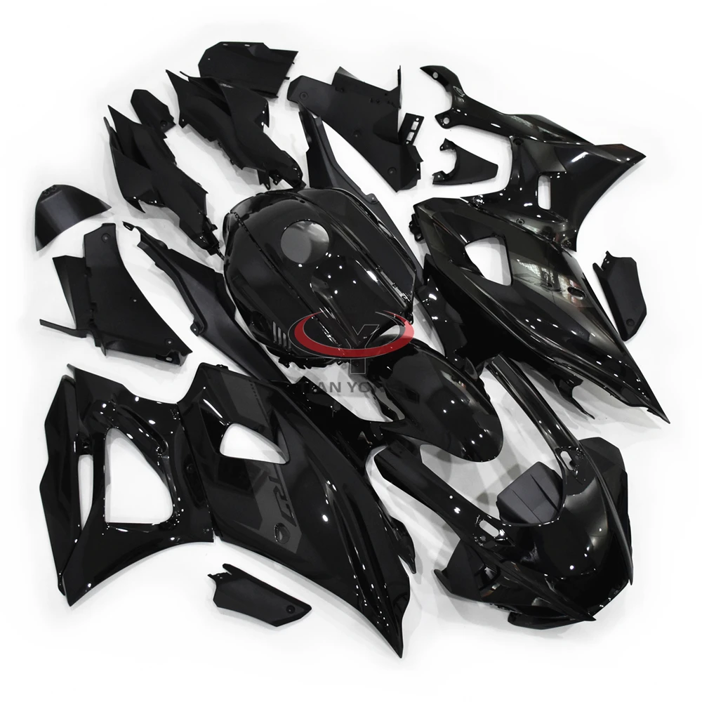 Einspritzkunststoffe für YZF-R7 2022, leuchtend rot-grauer Druck, Motorrad-Vollverkleidung, Karosserie-Verkleidungsset 2023 R7 2024 2025