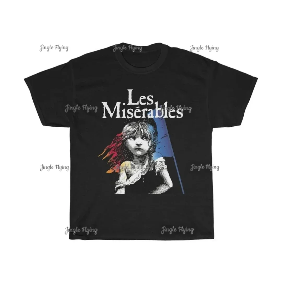 Les Miserables Broadway Musical Show Men's Black T-Shirt 100% Cotton Graphics Clothing Adult Unisex