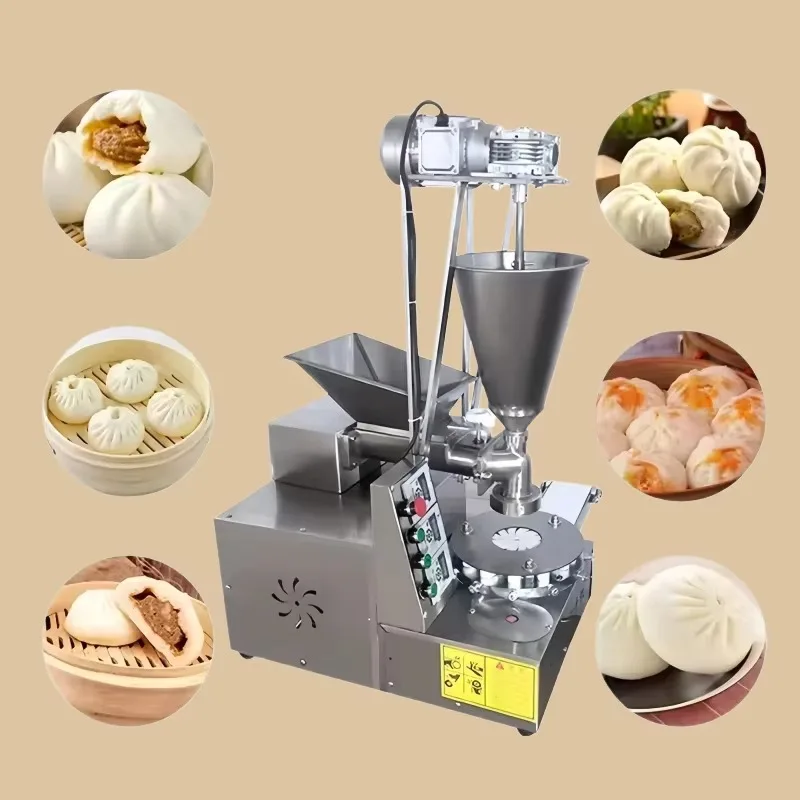 Multifunctional Small Desktop Automatic Steamed Stuffed Bun Momo Baozi Xiaolongbao Making Machine