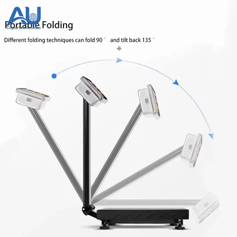Folding Electronic Scale 150kg Rechargeable Stainless Steel Electronic Digital Bench For Luggage Shipping Postal Commercial