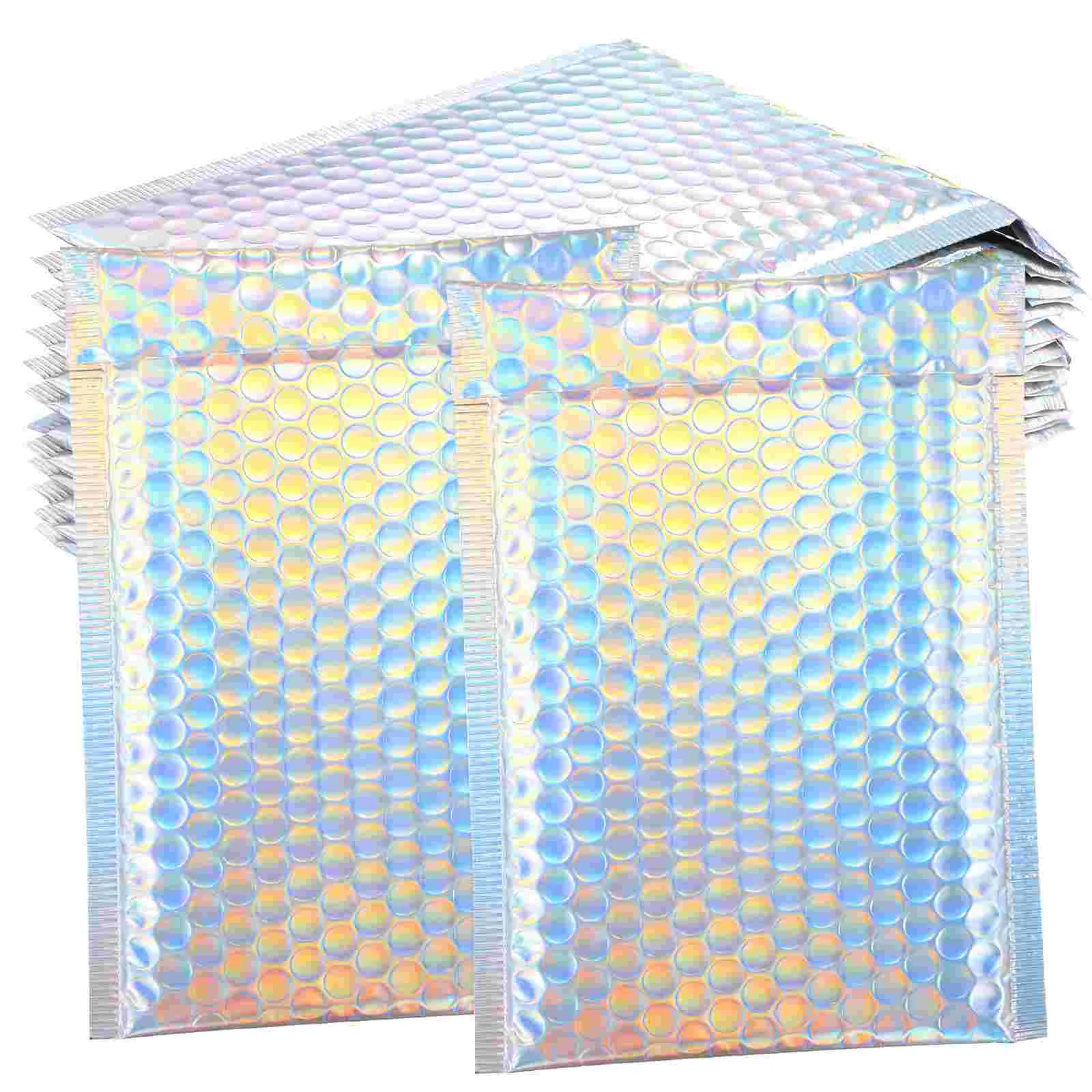 12 Pcs Film Bag Mailing Colored Envelopes Small Bubbles Sealing Shipping Miss