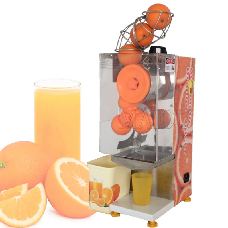 Exprimidor de naranjas eléctrico de sobremesa, Material de calidad alimentaria, exprimidor de naranjas eléctrico, máquina exprimidora de prensa en frío