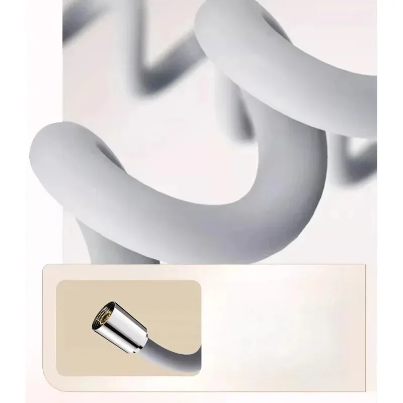 صلابة تصميم الحمام سيليكون دش أنبوب الانحناء بشكل تعسفي خرطوم انفجار برهان مكافحة لف دش رئيس خرطوم تستخدم عالية