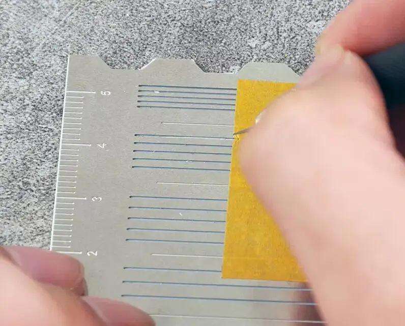 DIY model making auxiliary tool, marking and marking board  Transforming a ruler