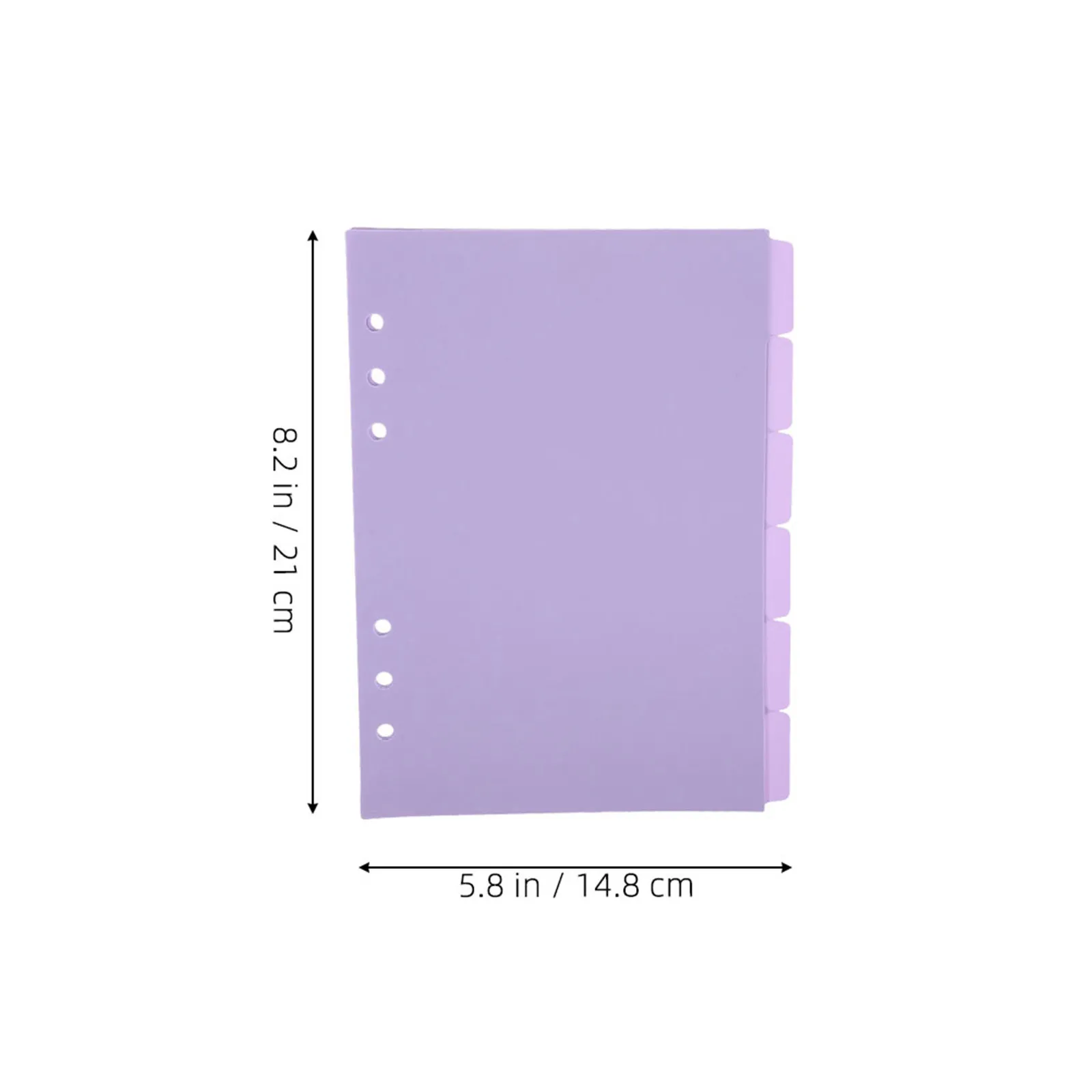 12Pcs Detachable Binder Dividers with Tabs PP Material for Daily Use Notebooks Journals Reports Presentations Notebook Index