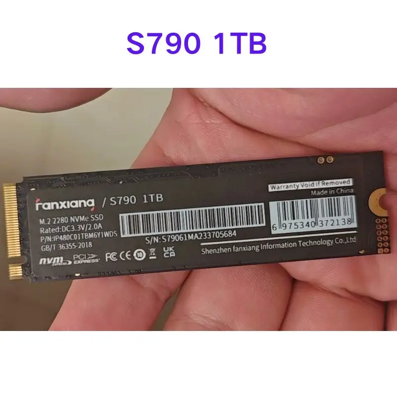 Second hand test OK S790 1TB Solid State Drive