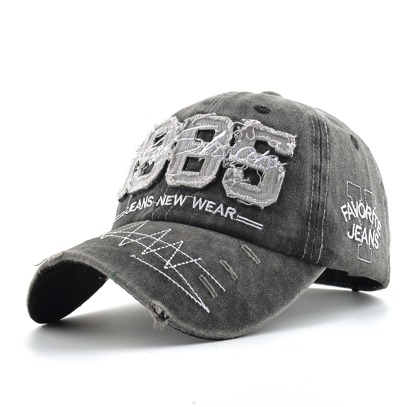 Vintage Dad Hat With Embroidery Letter 1985 Snapback Baseball Cap Men Outdoor Breathable Sport Casual Visor Cap Women Adjustable