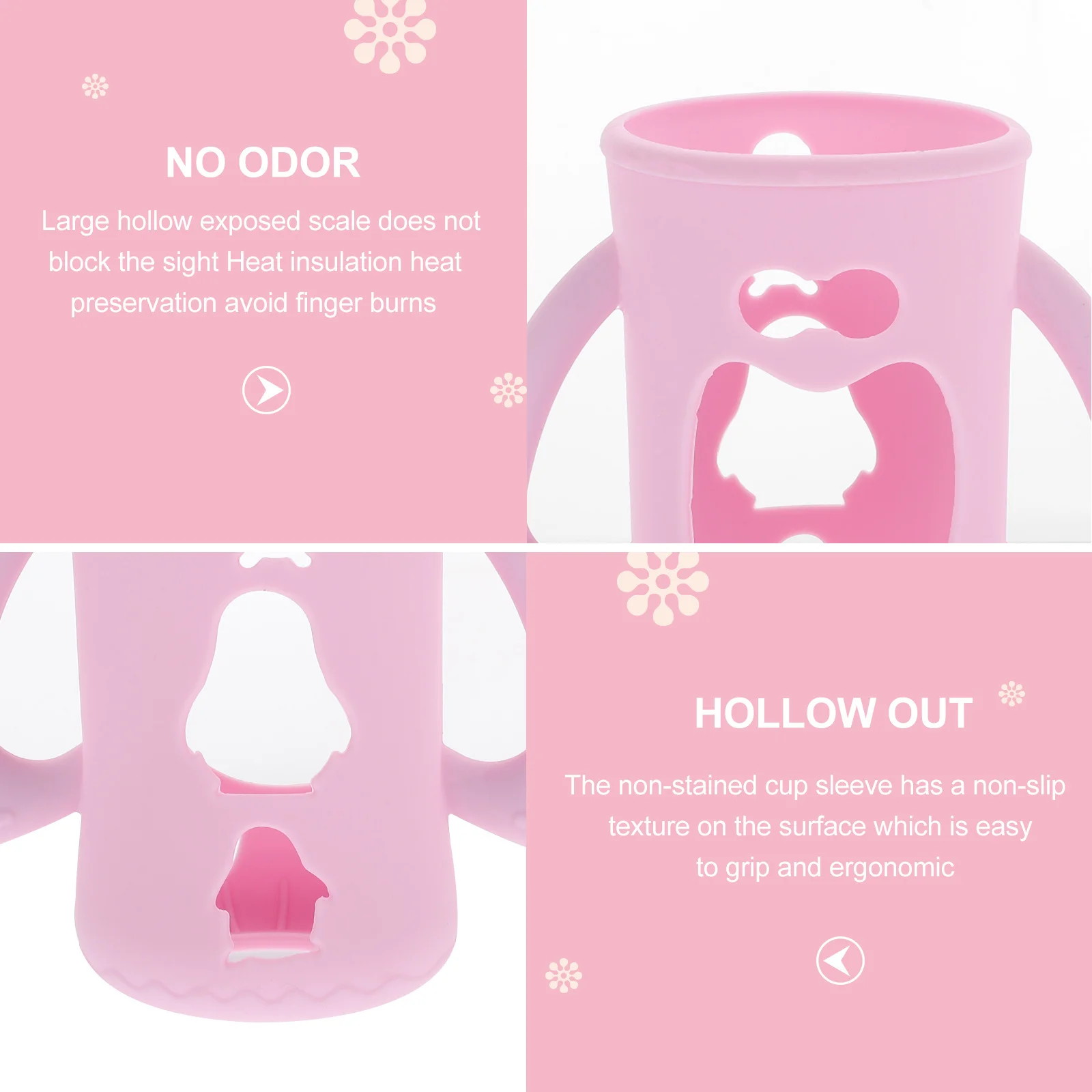 

4Pcs Baby Bottle Covers Nursing Bottle Accessory Beautiful Appearance Portable for Outing Mixed Supply